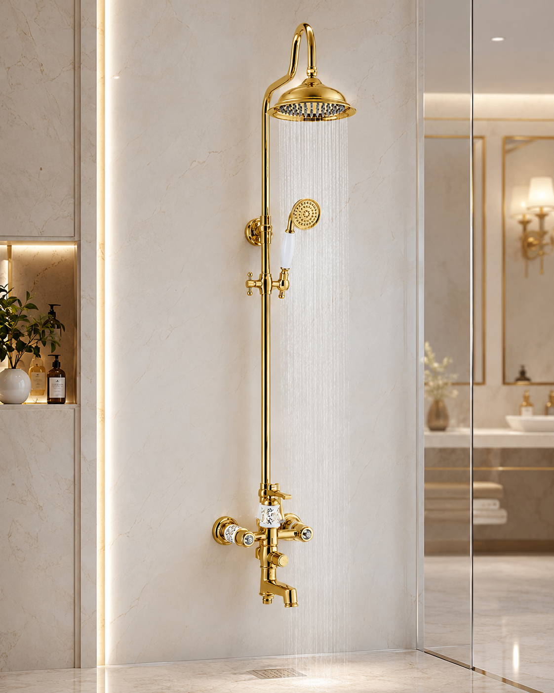 Golden Rain Shower Set