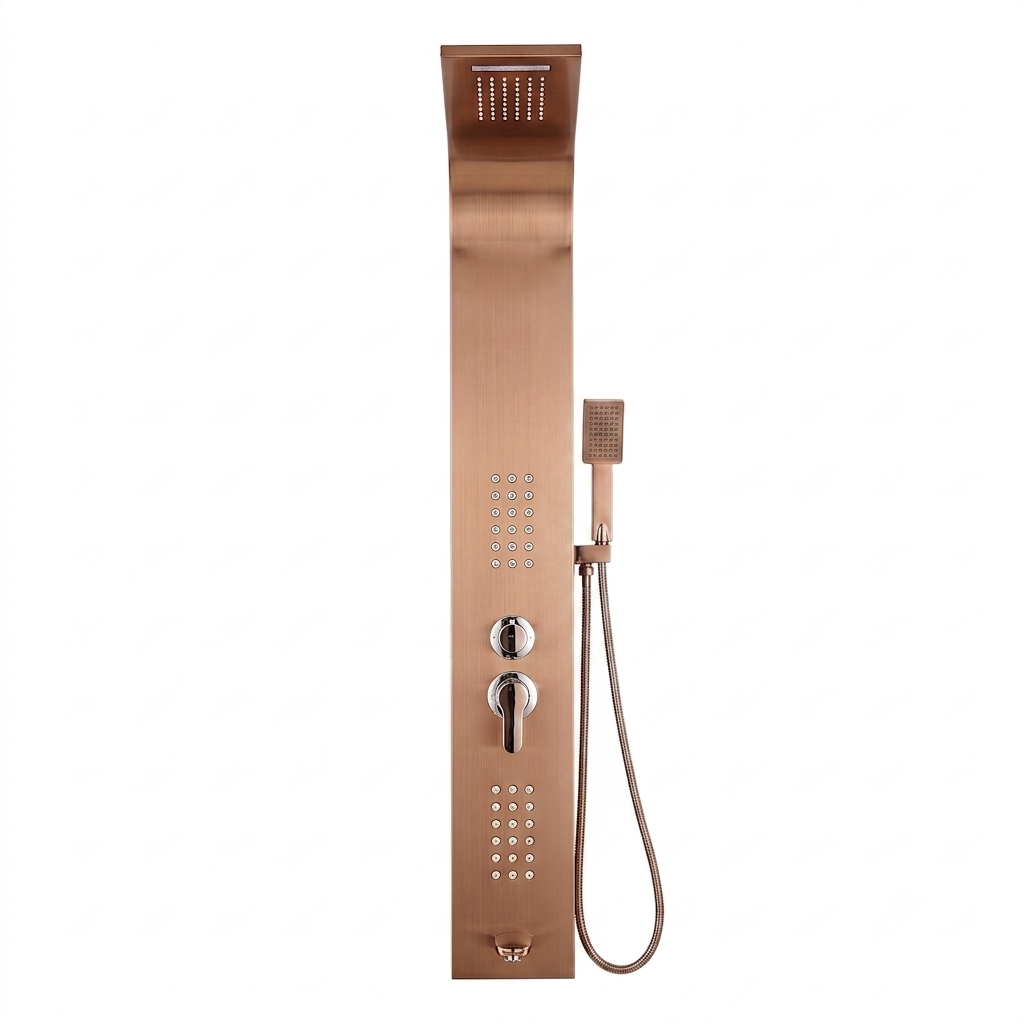 Luxury Shower Panel – #0002 Gold, #0003 Bronze, #0004 Black & Silver