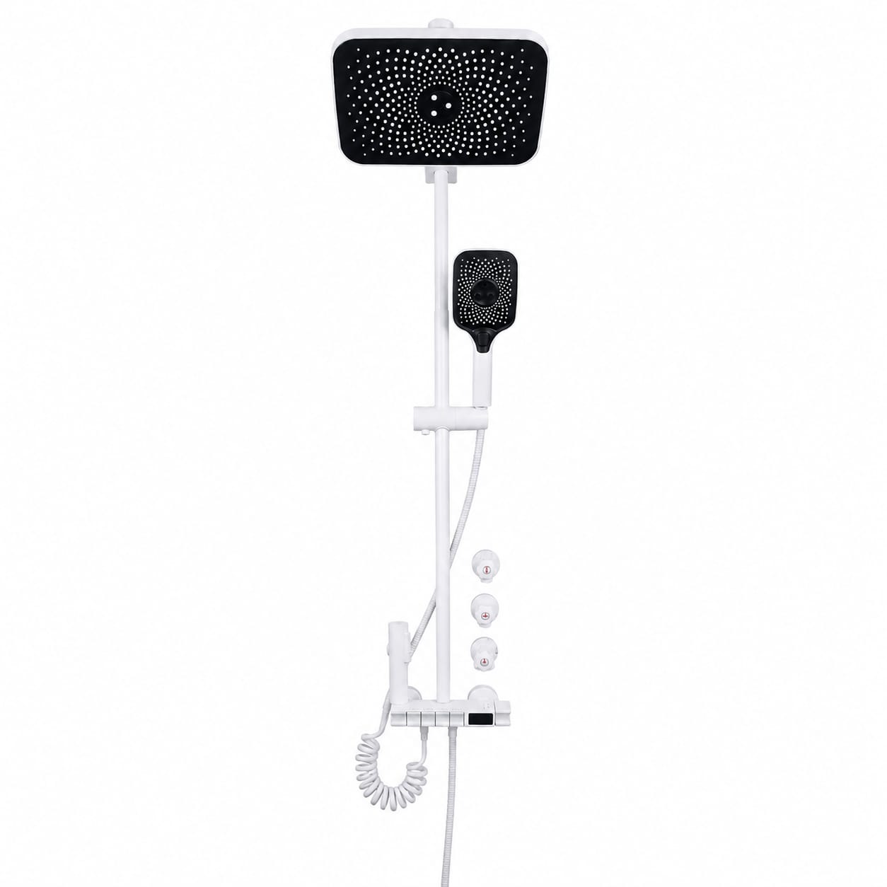 White Piano Rain Shower System
