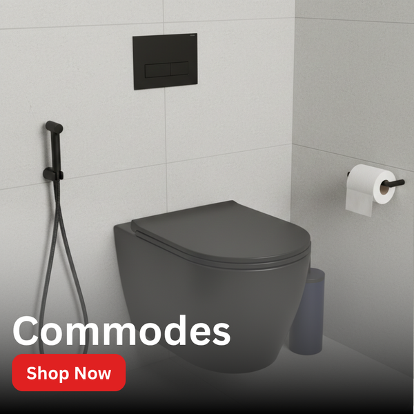 Bathroom Commodes – Premium Wall-Hung, Back-to-Wall & Rimless Toilets for Modern Bathrooms