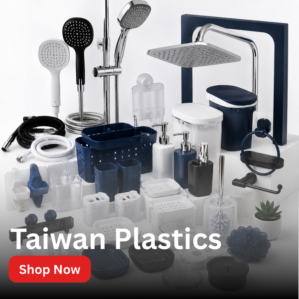 Taiwan Plastics – Premium Quality Plastic Bathroom & Kitchen Accessories, Shower Sets, Organisers & Hygiene Products