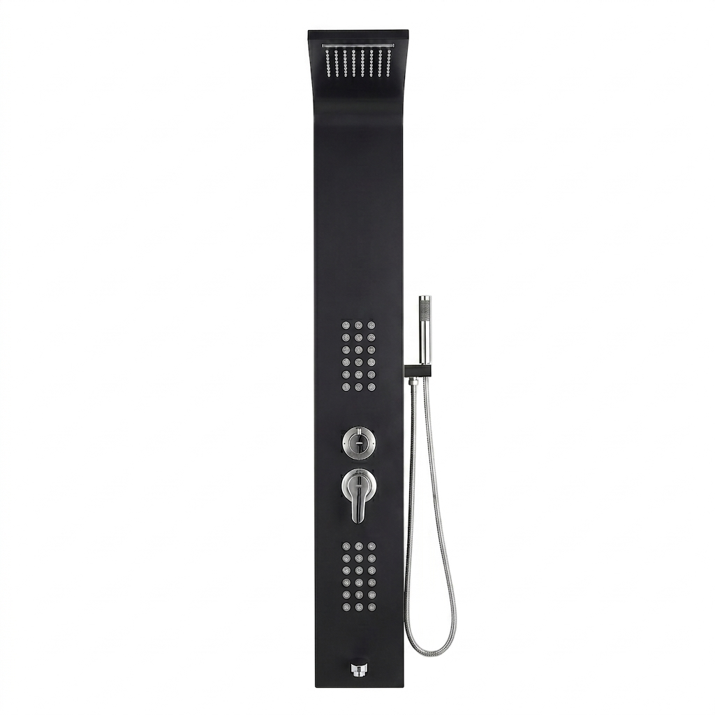 Luxury Shower Panel – #0002 Gold, #0003 Bronze, #0004 Black & Silver