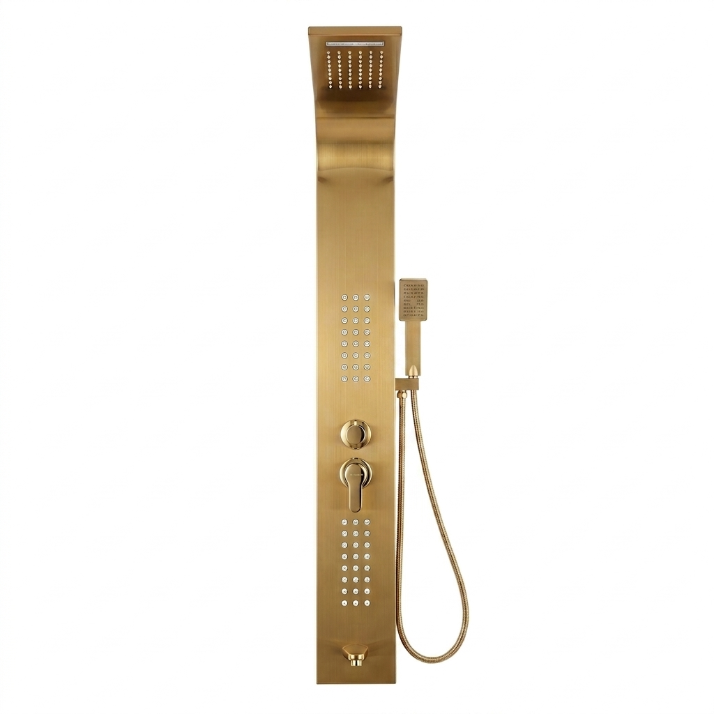 Luxury Shower Panel – #0002 Gold, #0003 Bronze, #0004 Black & Silver