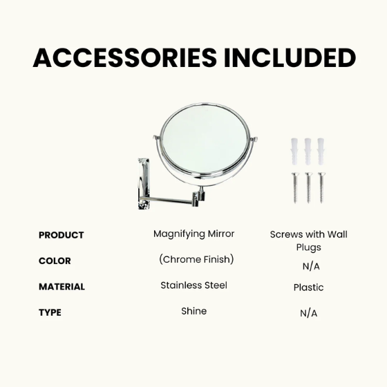 Wall Magnifying Mirror - #0031