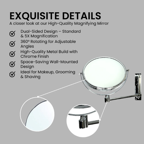 Wall Magnifying Mirror - #0031