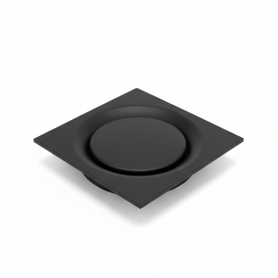 Matt Black Floor Waste #0012