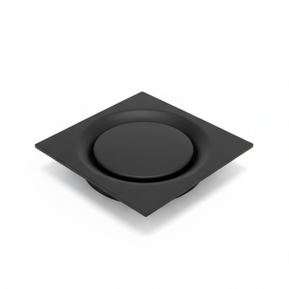 Matt Black Floor Waste #0012