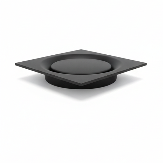 Matt Black Floor Waste #0012