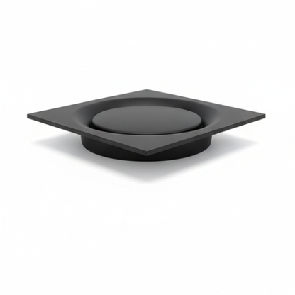 Matt Black Floor Waste #0012