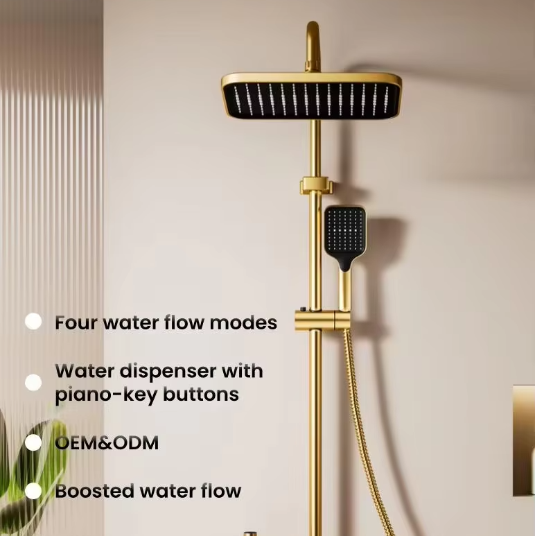 Golden Piano Shower System