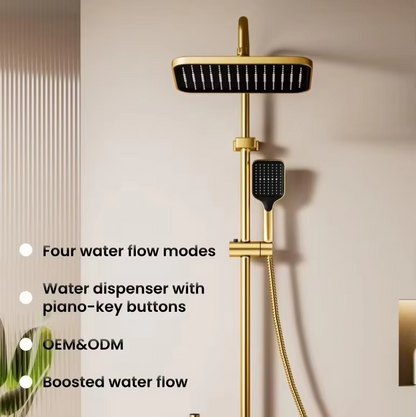 Golden Piano Shower System