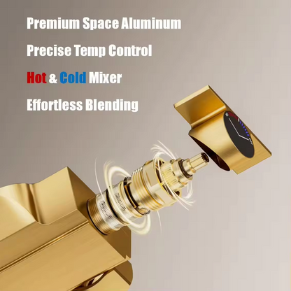 Golden Piano Shower System