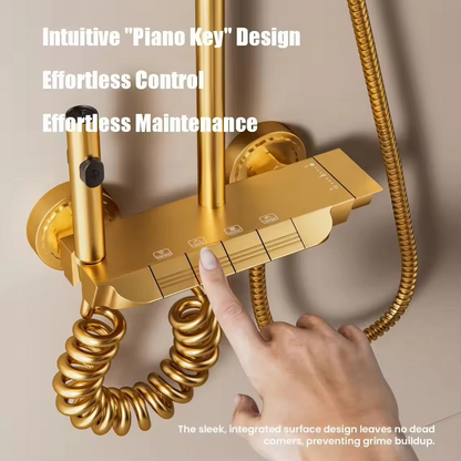 Golden Piano Shower System