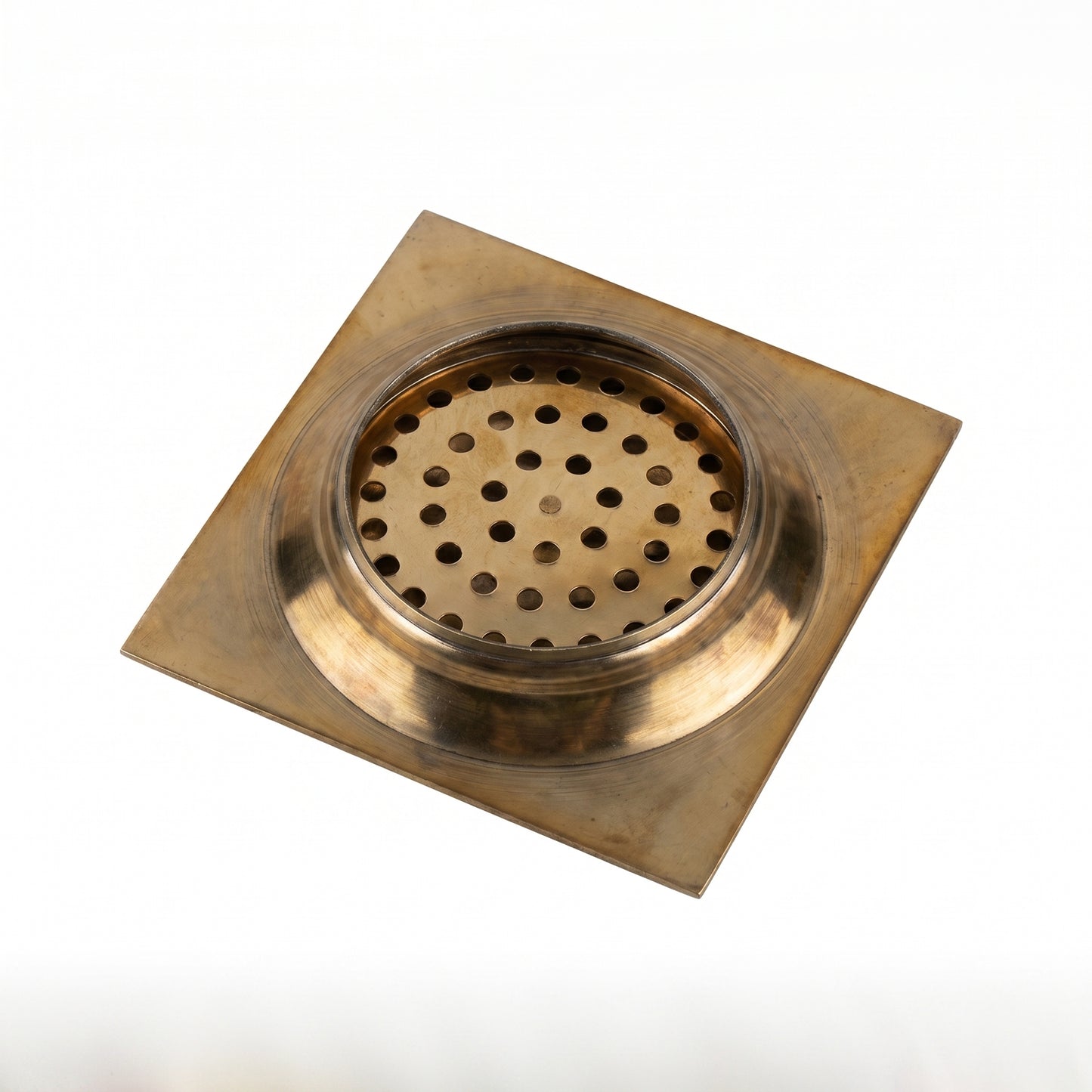 Gold Square Floor Waste #0011